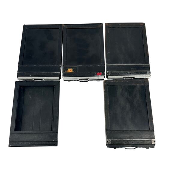 Vintage Graflex Graphic 4x5 Film Holders & Film Pack Adapter Lot - Picture 1 of 10